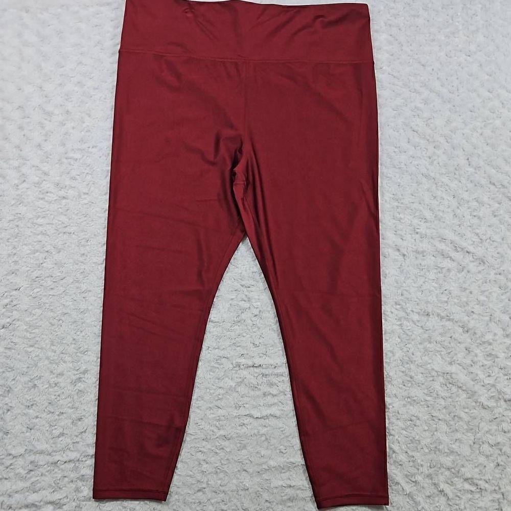 Athleta Elation Shine Tight Size 3X Red Wine New Without Tags #985227